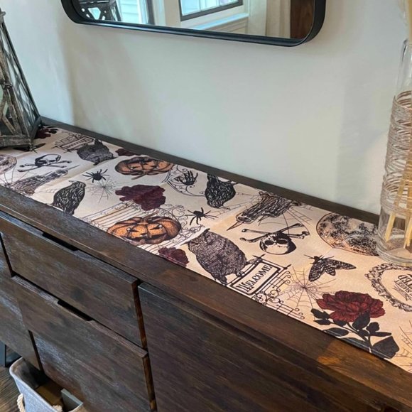 Halloween Table Runner Decorative Cloth Haunted Decoration Holiday Home Decor - Picture 6 of 16